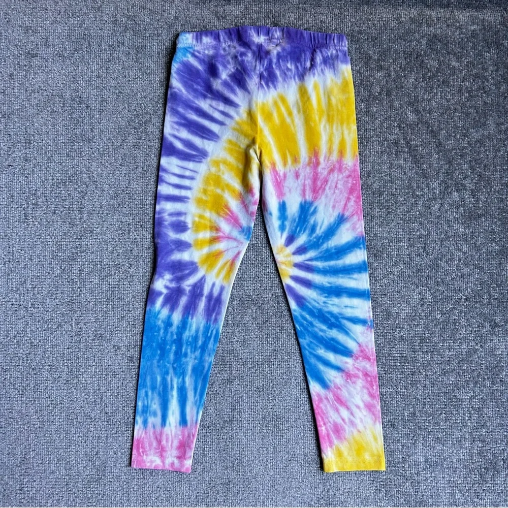 NWT Polo Ralph Lauren Kids Tie-Dye Stretch Jersey Leggings, Size 7